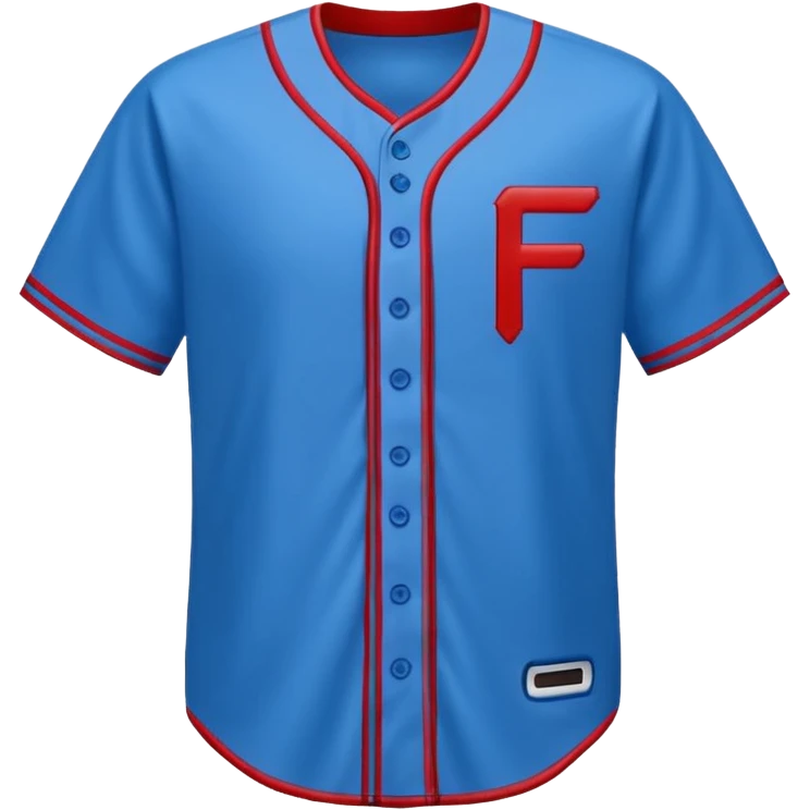 baseball jersey blue (#00A3E0) and red (#F9423A) emoji