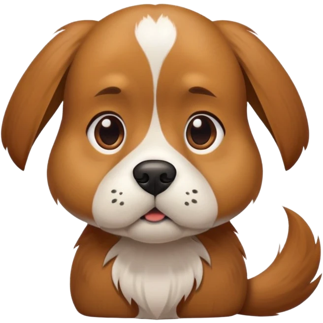 a dog with a blunt emoji