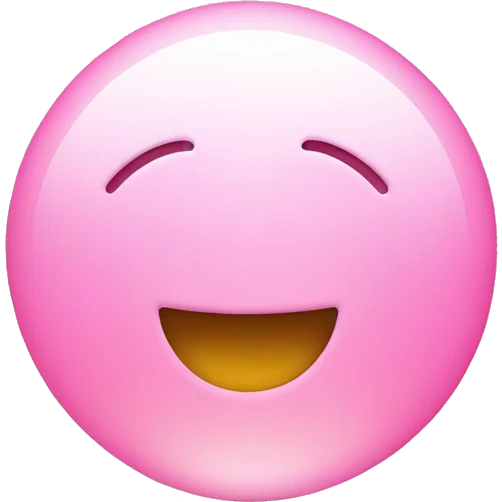 smiley face in love pink light  emoji