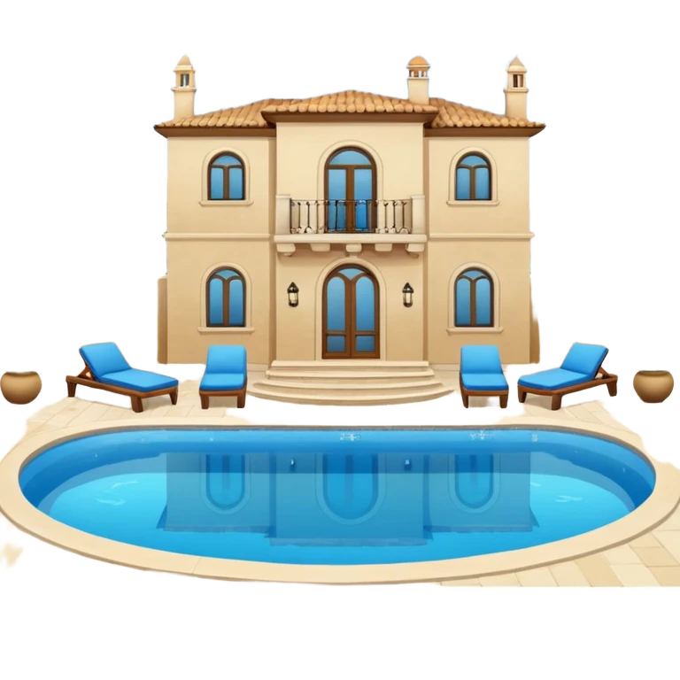 villa with pool emoji