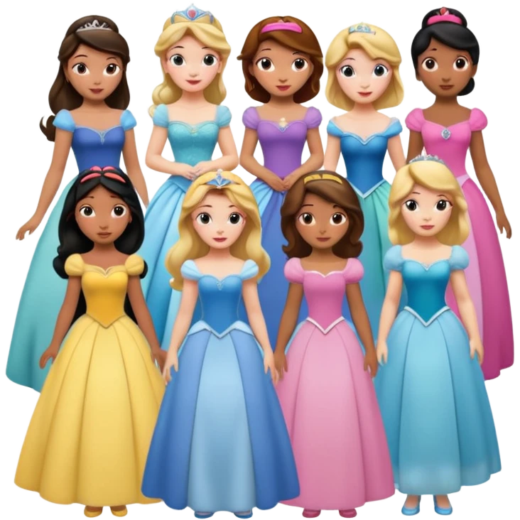 Disney princesses emoji