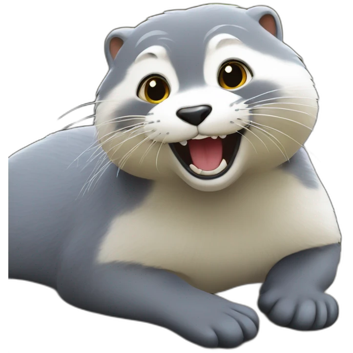 Chat sur loutre emoji
