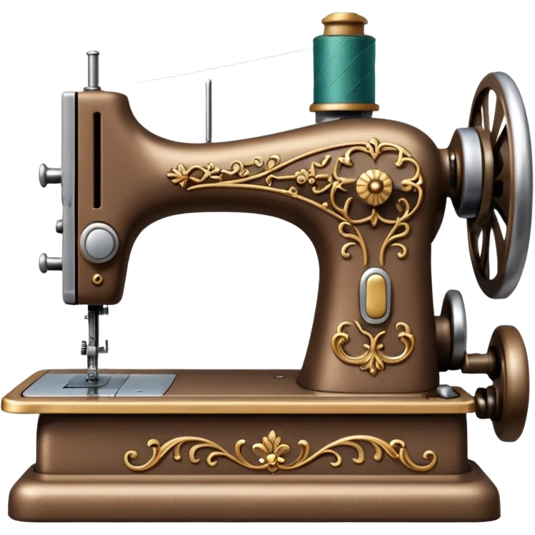 a light brown old fashioned sewing machine emoji