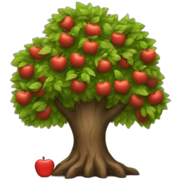 adam and apple tree emoji