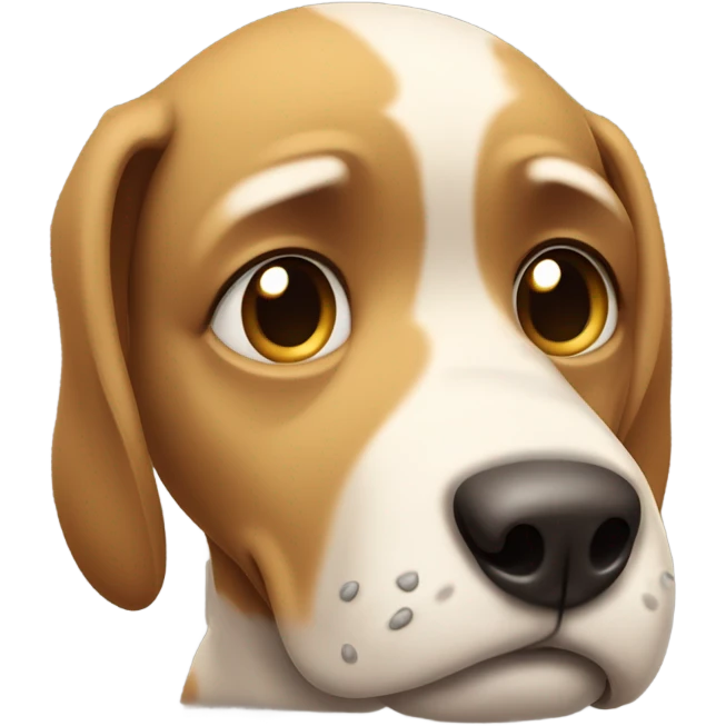 Dog cry emoji