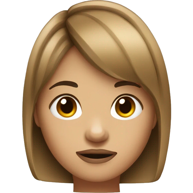 woman who looks like a chipmunk with short hair and bangs mad  emoji