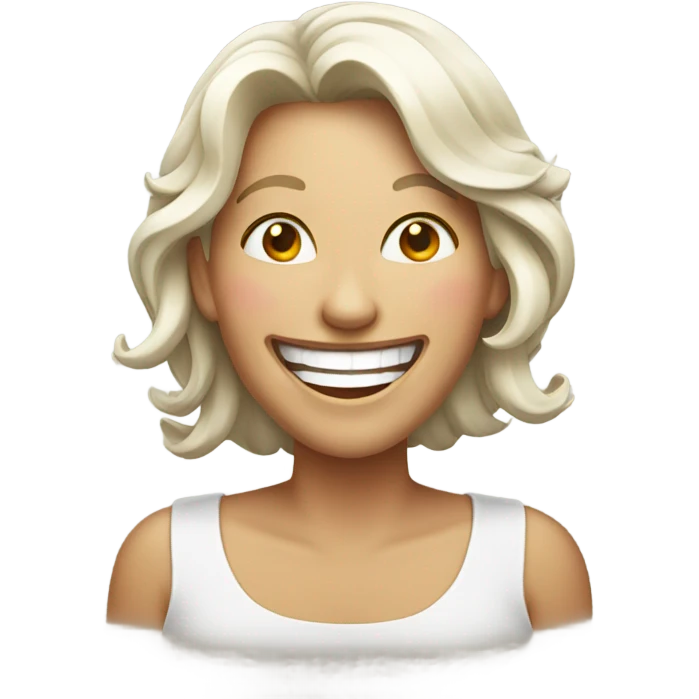 Female laughing Christmas emoji emoji