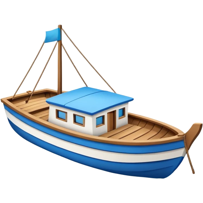 boat in cartoon  emoji