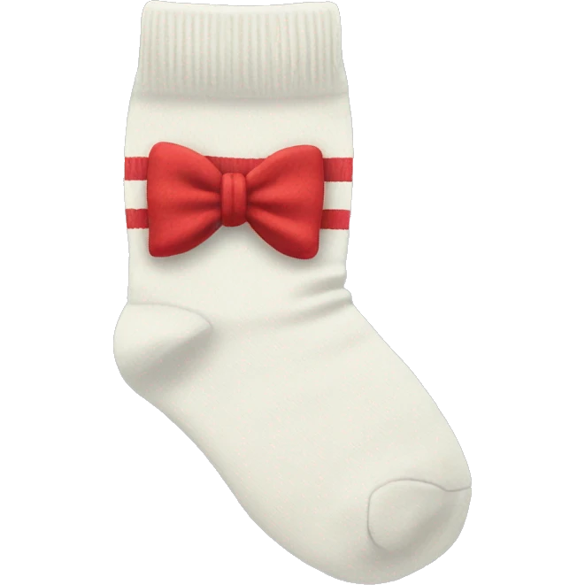 Socks w bow emoji