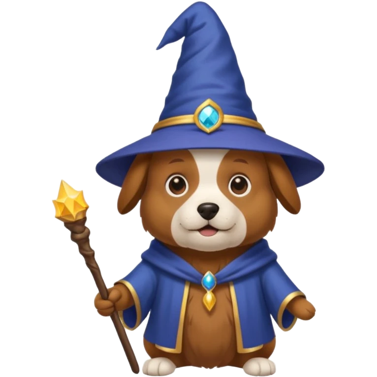 Dog wizard emoji