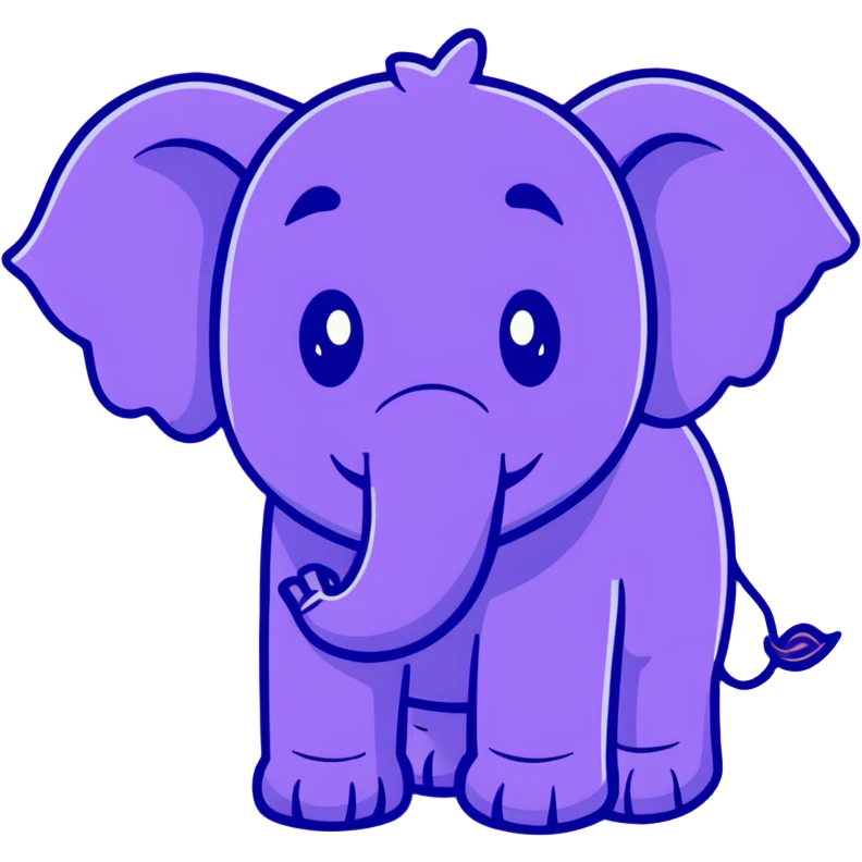 purple elephant emoji