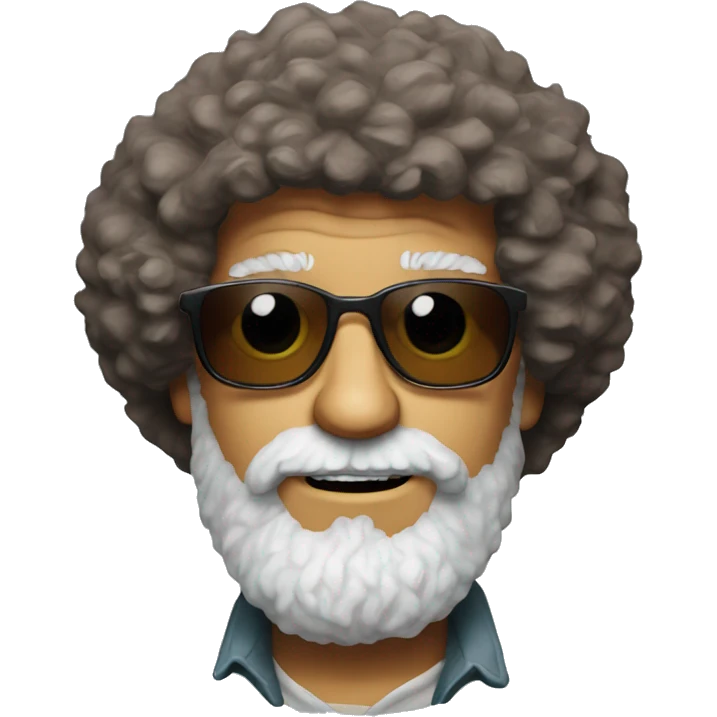 bob ross with sun glasses emoji