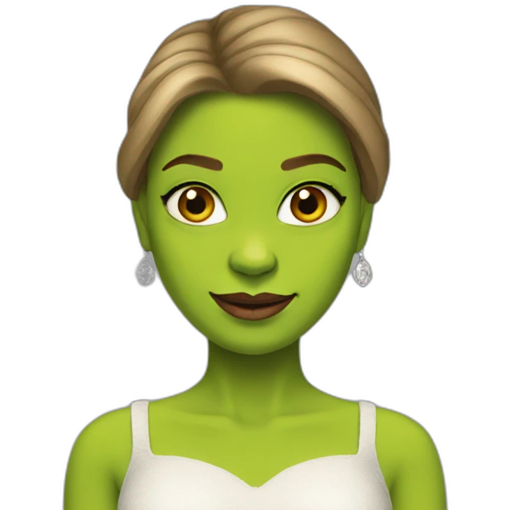 female shrek supermodel emoji