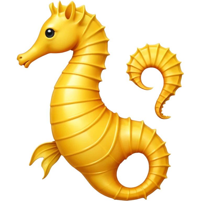 Seahorse all yellow just yellow emoji