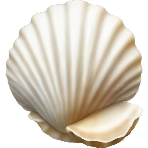 Seashell white emoji