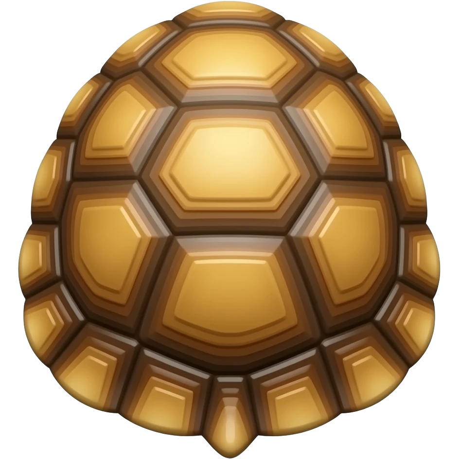 turtle shell textured egg emoji