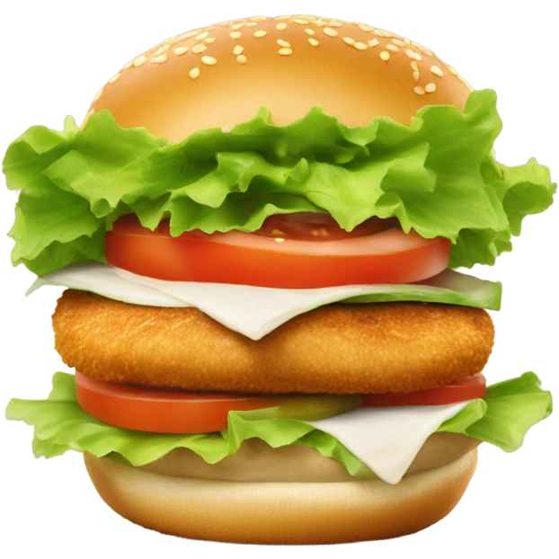 Chicken burger emoji