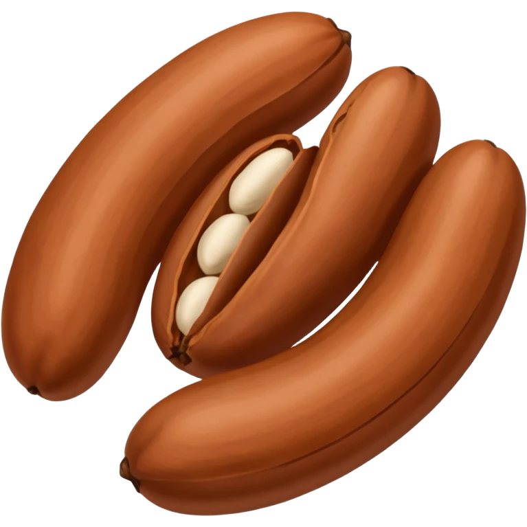 a single bean emoji, like a pinto bean or a coffee bean emoji