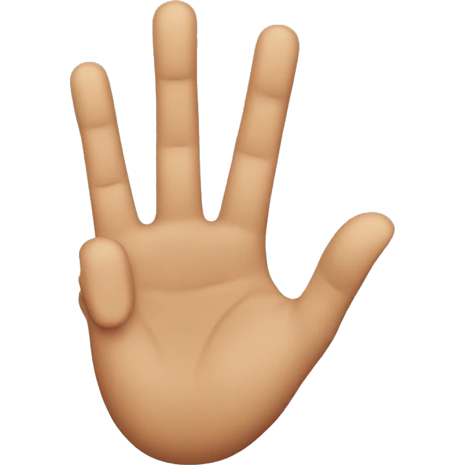 3 Finger salute emoji