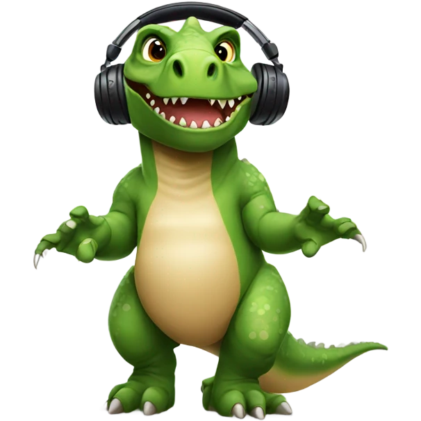 dj dinosaur emoji