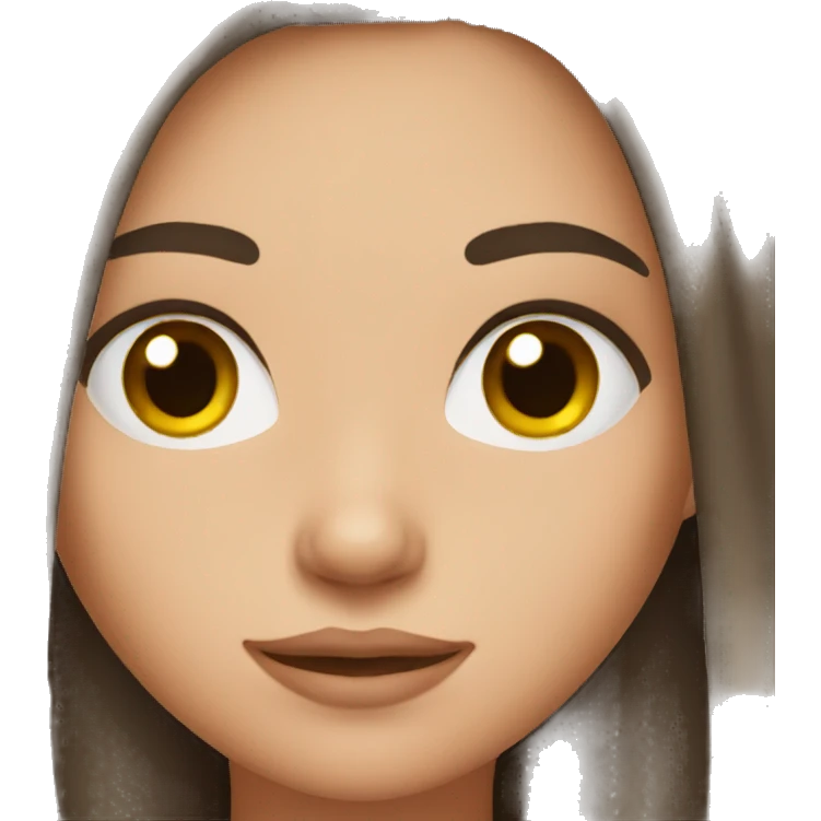 teenage girl who has dark red/brunette hair  emoji