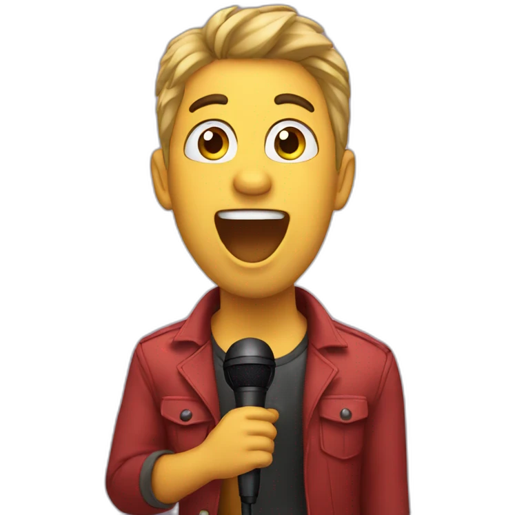 Singing emoji