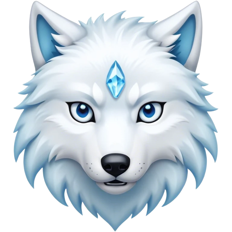 Ice wolf emoji