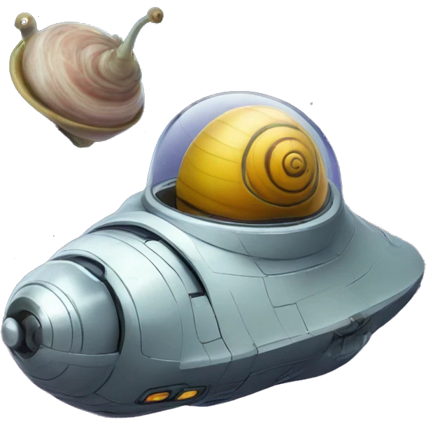hover snails in space ship emoji