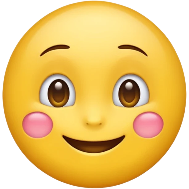 Emoji, yellow round teasing smile emoji