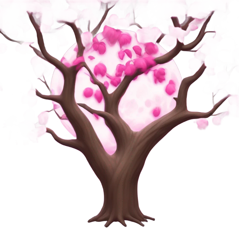 Pink Moon Tree emoji