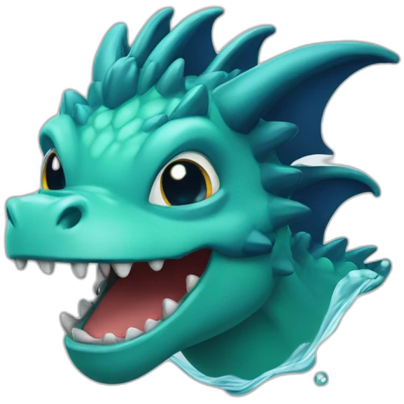Dracofeux en eau emoji