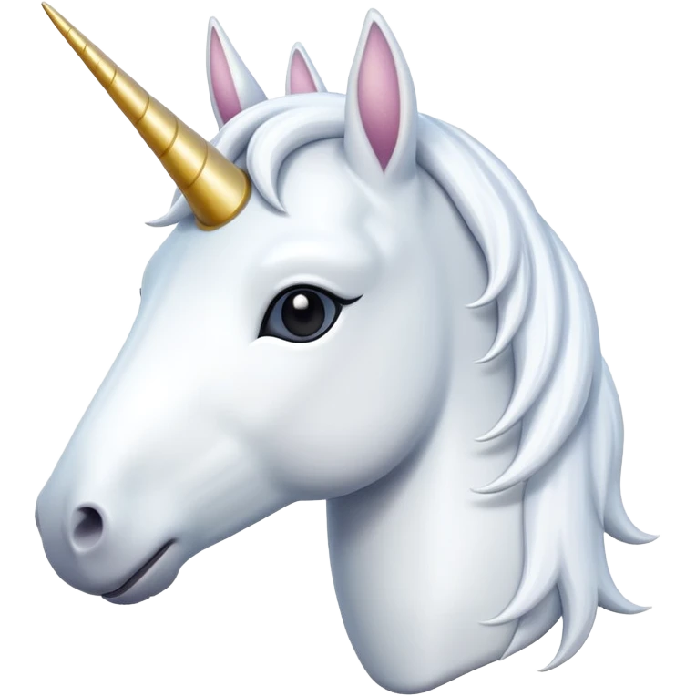 all white unicorn emoji