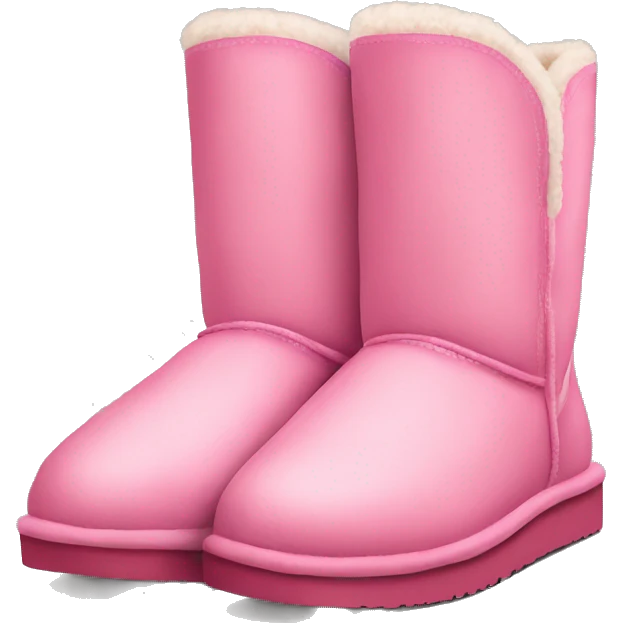 pink ugg shoes  emoji
