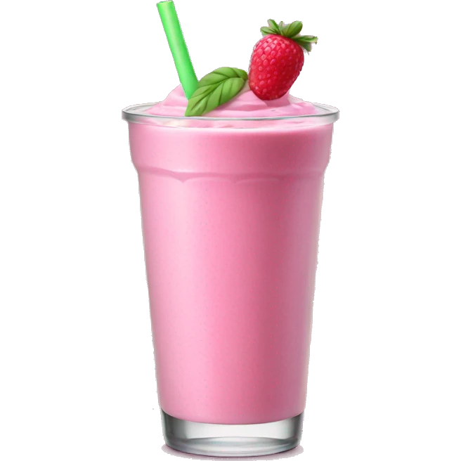 Pink smoothie emoji