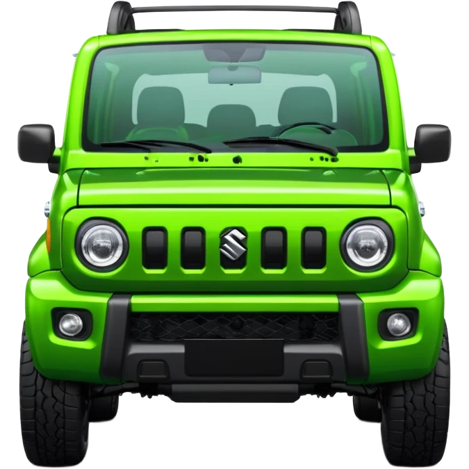 neong green suzuki jimny 2025 frontal angle emoji
