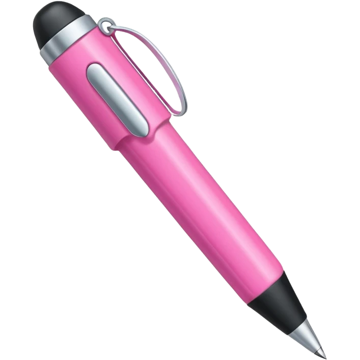 chunky pink pen emoji