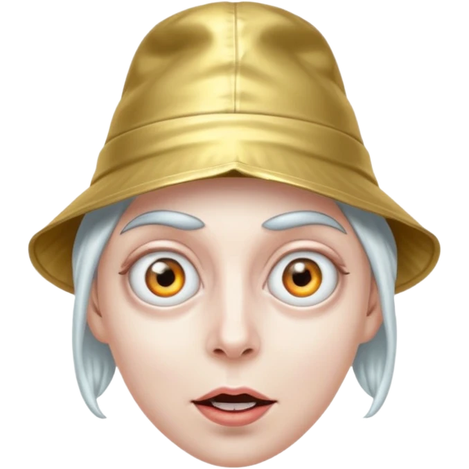 foil hat crazy eye emoji