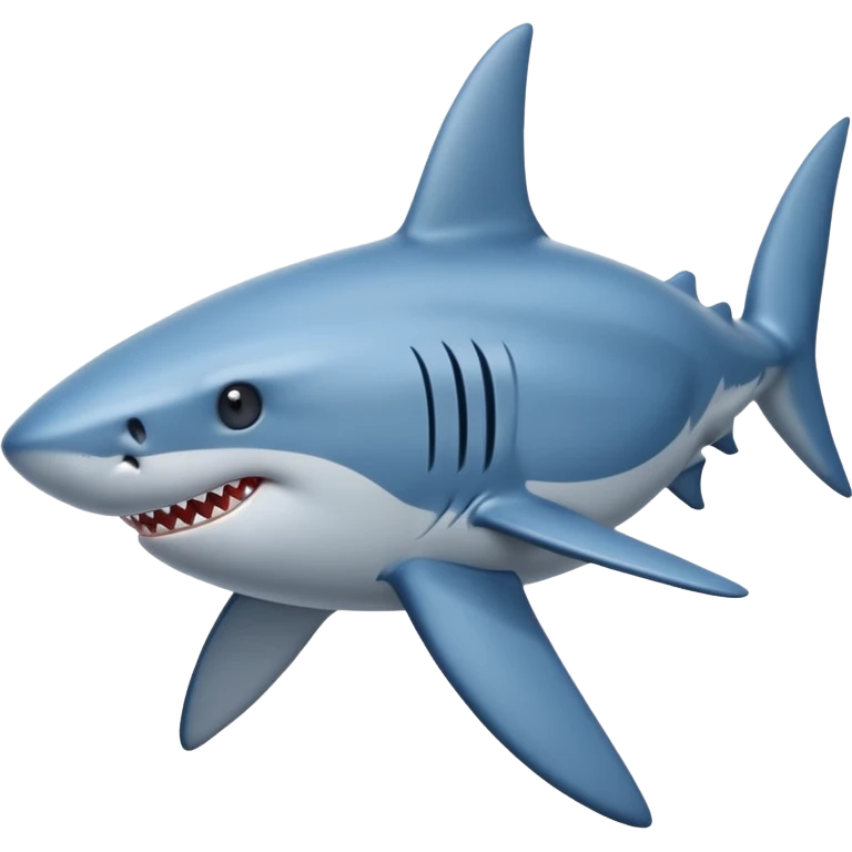 Shark blue emoji