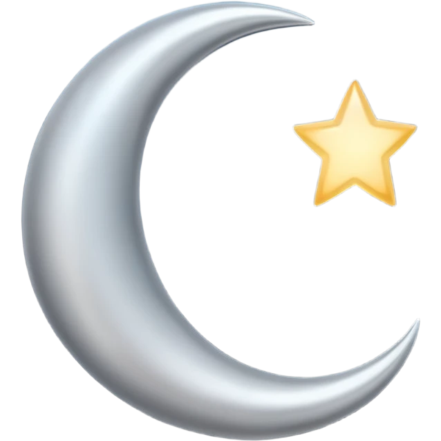 Crescent moon emoji