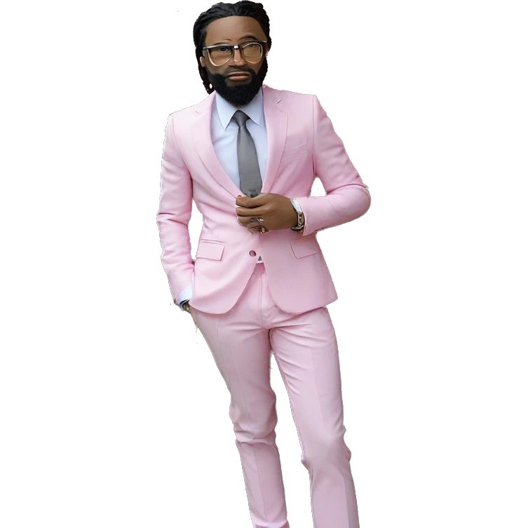 dapper man in black suit emoji