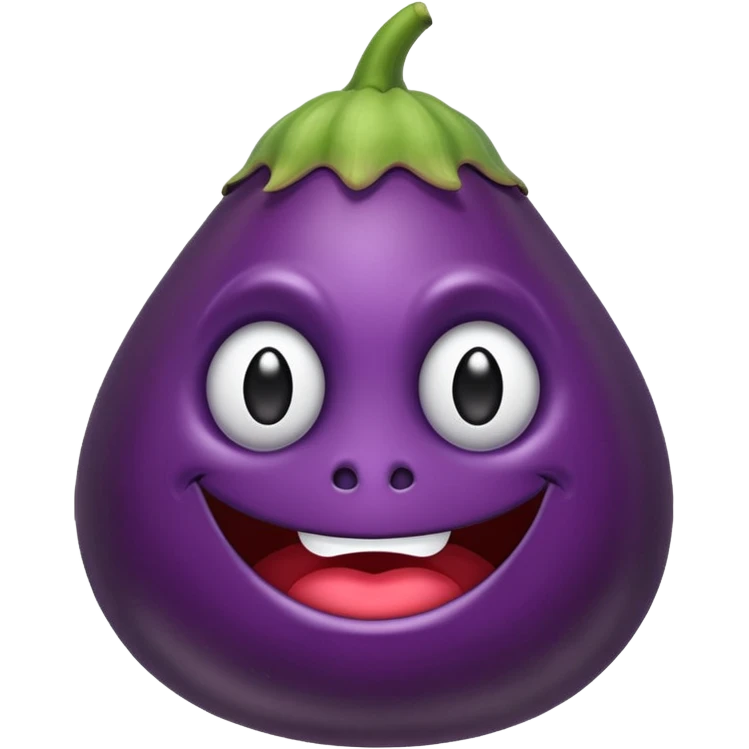 Evil eggplant emoji