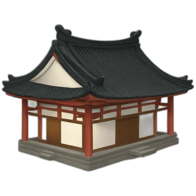 A small house in the Chinese style emoji