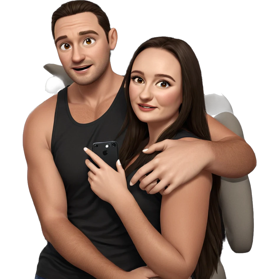 realistic portrait of couple emoji