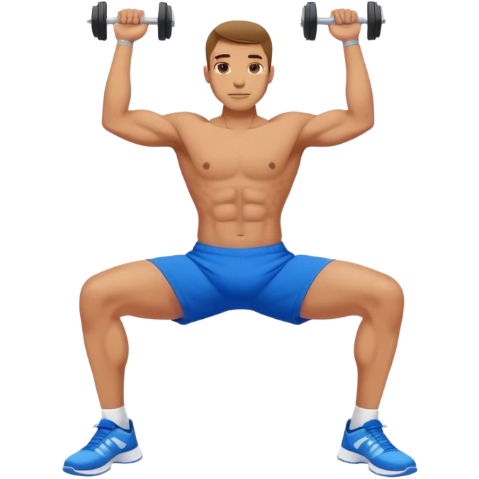 glute-bridges-exercise guy with blue shorts  emoji