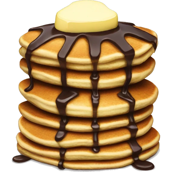 Chocolate chip pancakes emoji