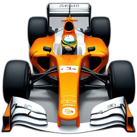 McLaren formula 1 car emoji