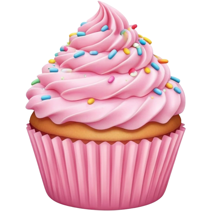pastel pink cupcake emoji