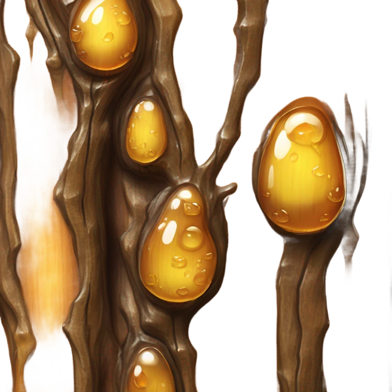 Tree sap emoji