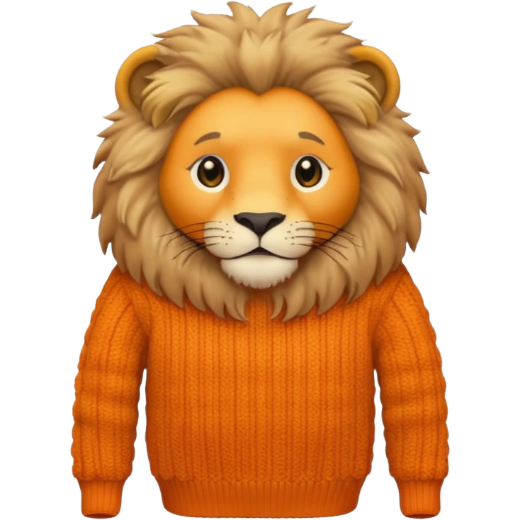 lion wearing  jumper emoji