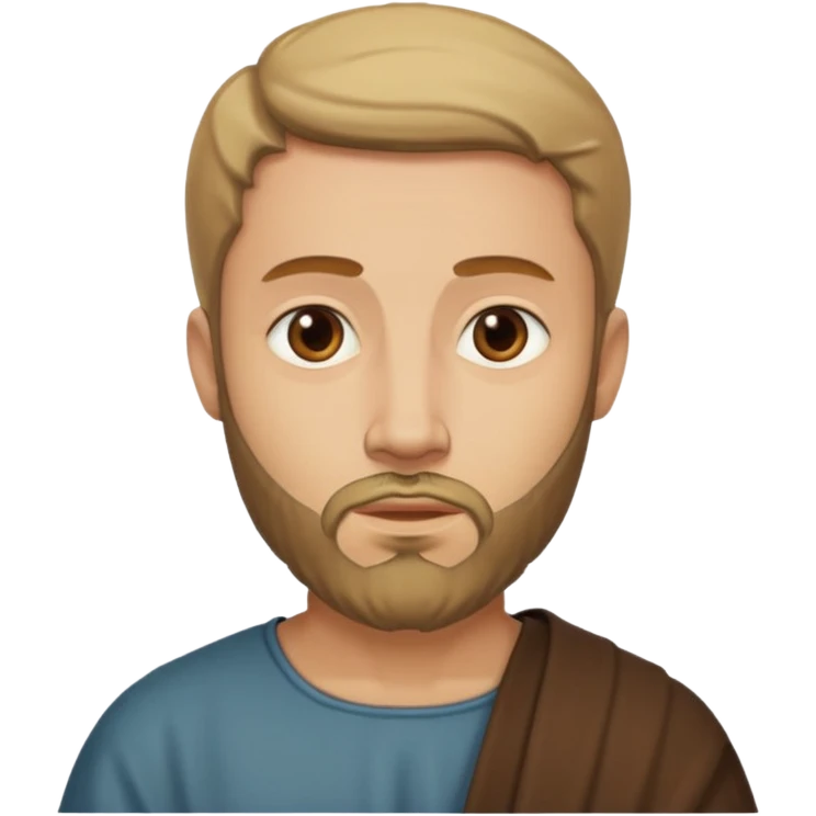 Judas the disciple with short beard  emoji